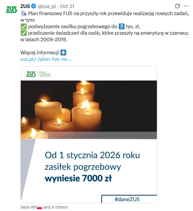 Zdjęcie To ważne świadczenie wzrośnie do 7 tys. zł! ZUS potwierdza podwyżkę świadczenia już od stycznia 2026 #1