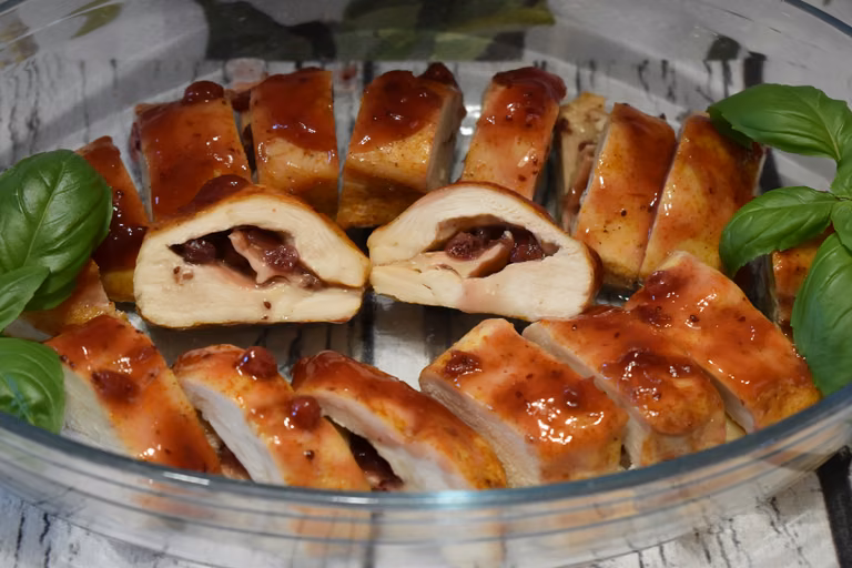 Pieczony filet z żurawina