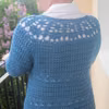 Szydełkowy sweter w kolorze blue