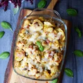 PROSTA  zapiekanka z tortellini, pesto paprykowym i kurczakiem!