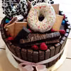 Tort waniliowy z żelką malinową