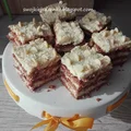 Ciasto Princessa zebra -bez pieczenia