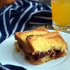 Pudding z sucharków ze śliwkami