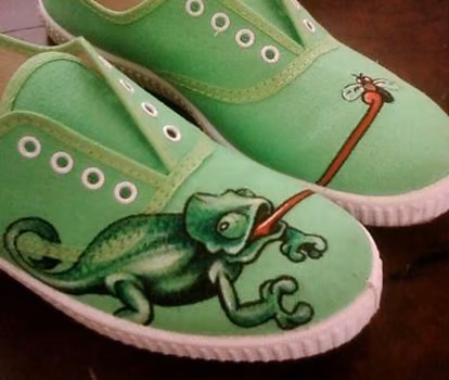 Własnoręcznie malowane buty