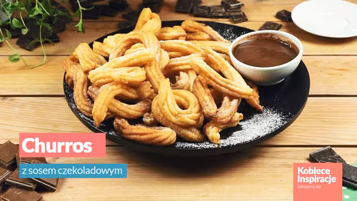 Churros z sosem czekoladowym