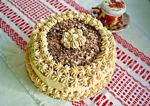 Tort o smaku cappuccino