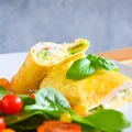 Omlet francuski z serem i szynką
