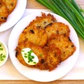 Placki ziemniaczane z pieczarkami i parmezanem