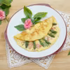 Omlet francuski ze szparagami i szynką parmeńską
