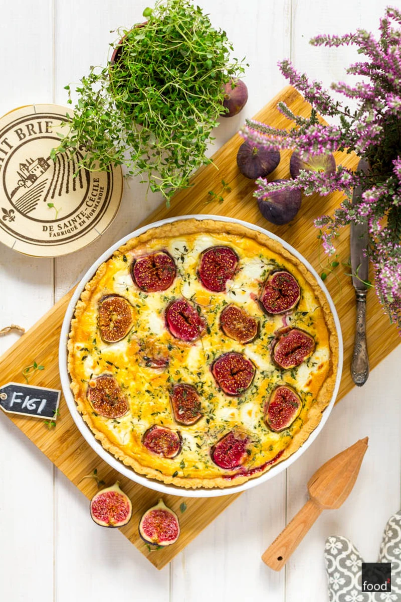 Quiche z figami i kozim serem