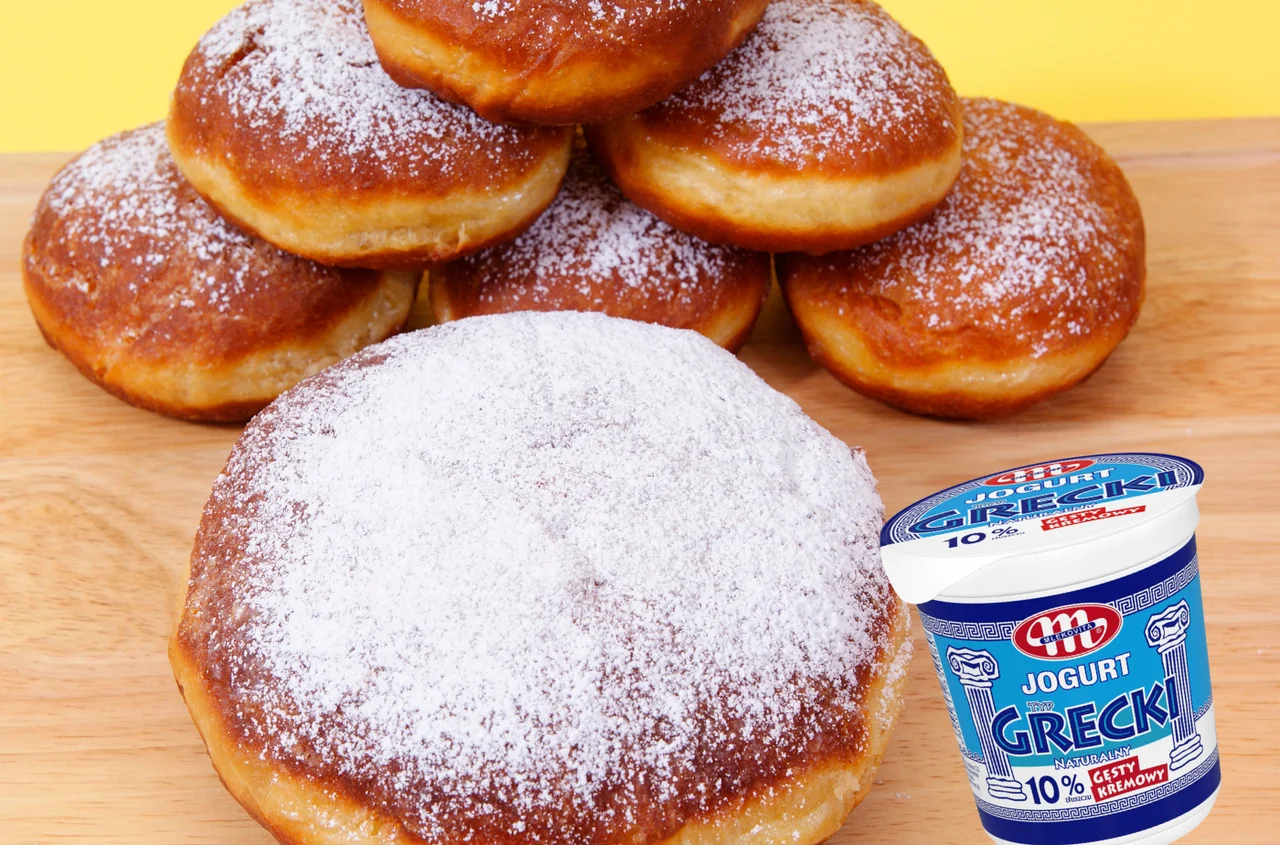 Pączki na jogurcie greckim – puszyste i bez drożdży! Przepis, który zawsze się udaje!