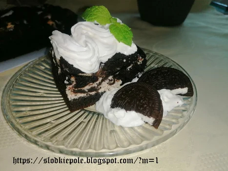 Serniko-brownie z oreo