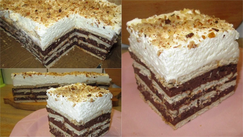 Ciasto czekoladowo-orzechowe bez pieczenia