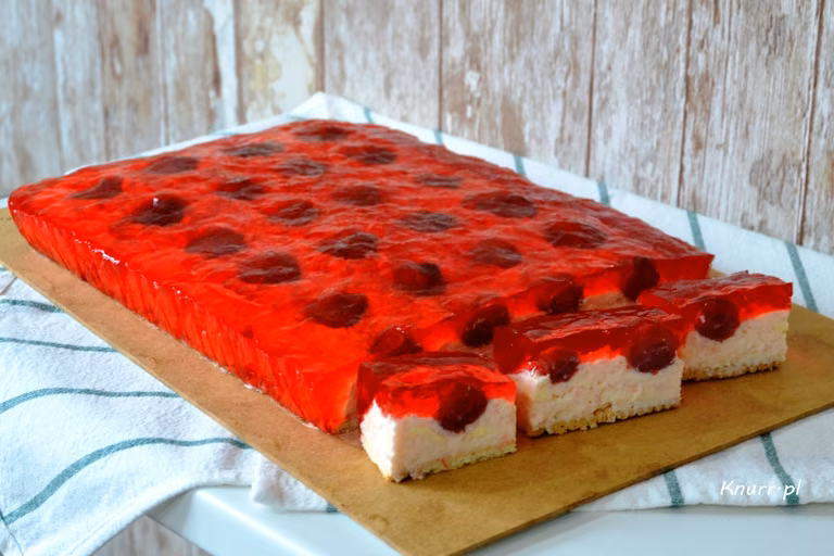 Słodki budyniowiec - ciasto bez pieczenia
