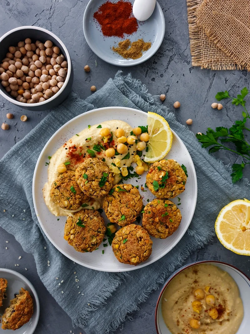 Falafel z piekarnika – wegański obiad