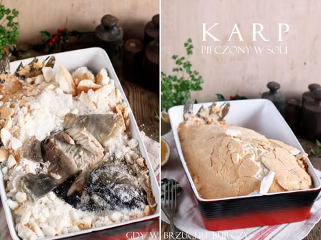 Karp pieczony w soli