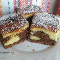 Murzynek z serem. Ciasto czekoladowo serowe. Sernik izaura.