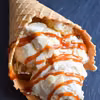 Najprostsze lody bananowe z migdałami i karmelem FIT