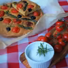 Keto focaccia ze szparagami i pomidorami (Paleo, LowCarb)