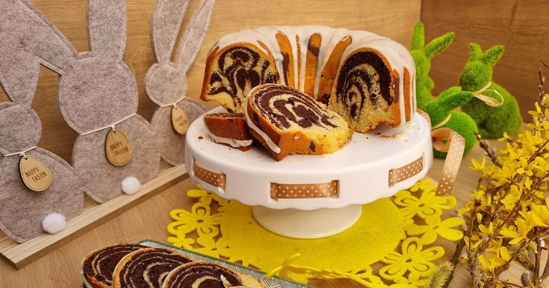Babka Zebra na soku pomarańczowym, długo wilgotna