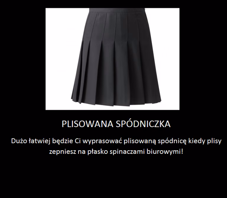 Łatwe prasowanie plisowanej spódniczki