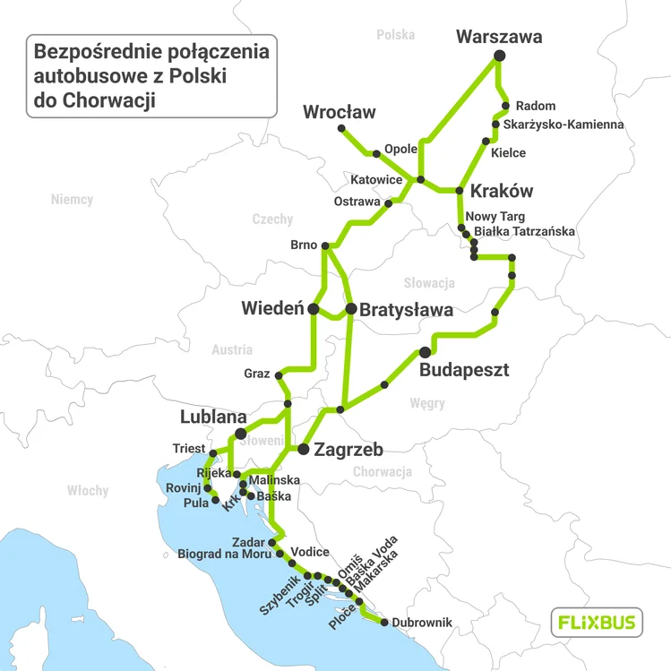 Zdjęcie Wakacyjne przejazdy do Chorwacji już dostępne. 19 miast nad Adriatykiem z Polski #1