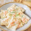 Makaron z mascarpone i wędzonym łososiem