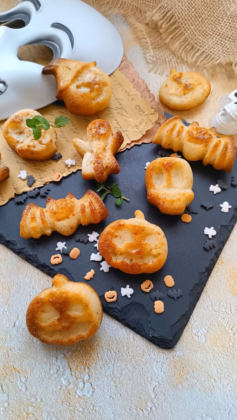 Halloweenowe babeczki z budyniem