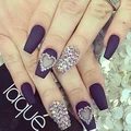 Super manicure z diamencikami