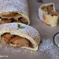 Strudel jabłkowo - orzechowy z cynamonem