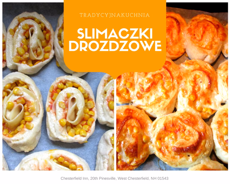Ślimaczki drożdżowo- serowe