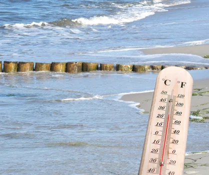 Rekordowa temperatura wody w Bałtyku!