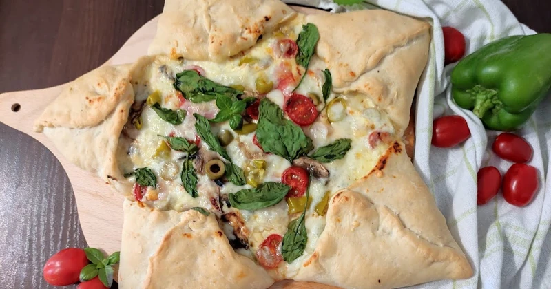Pizza inaczej - gwiazda drożdżowa.