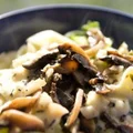 Penne z brokułami, pieczarkami i serem pleśniowym