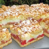 Najlepsze  CIASTO KRUCHE Z RABARBAREM I BUDYNIOWĄ PIANKĄ, zawsze się udaje, łatwe i pyszne+FILM