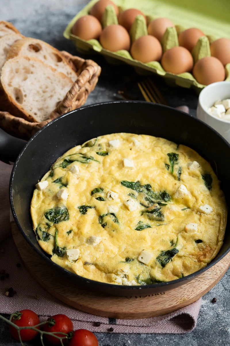 Omlet ze szpinakiem - Przepis od Po Prostu Pycha