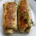 Naleśniki z jarmużem, pieczarkami i serem feta