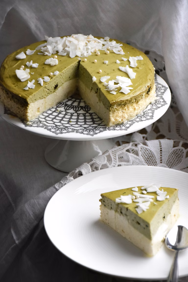 sernik cytrynowy matcha