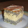 Mazurek makowo-kokosowy