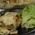 Kotlet mielone zapiekane w sosie musztardowym
