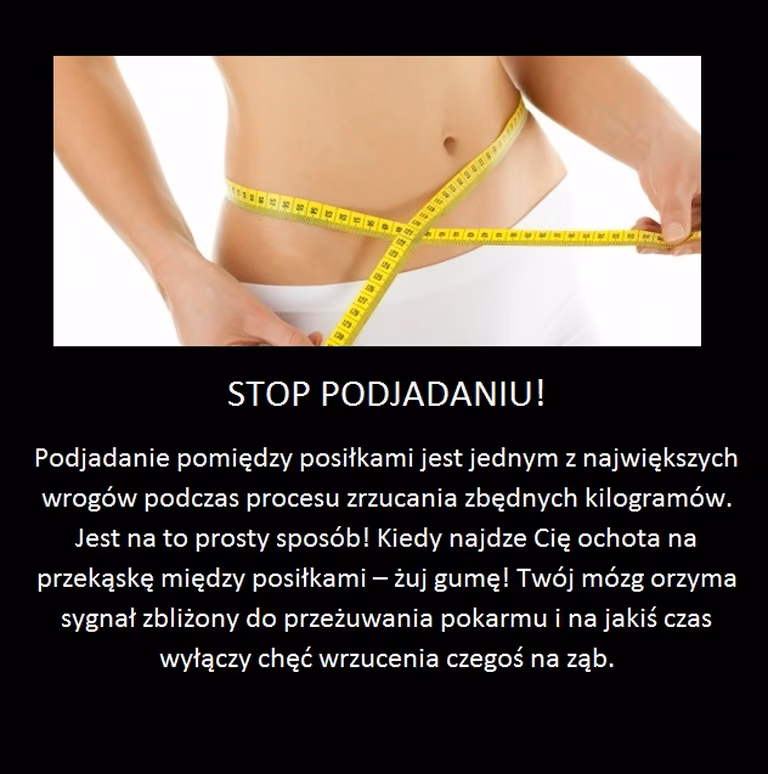 Trik wspomagający odchudzanie!