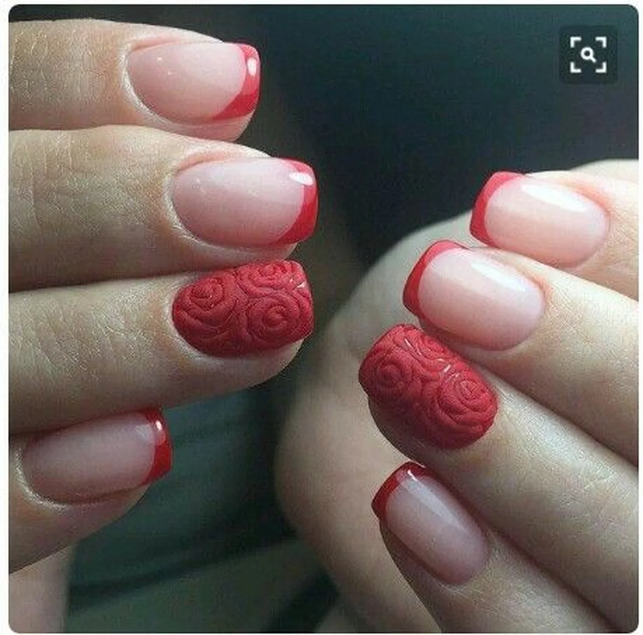 Czerwień na paznokciach