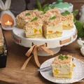 Ciasto Biała Dama z brzoskwiniami