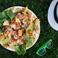 Piątek: Sałatka fattoush z krewetkami
