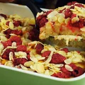 Pudding chlebowy z malinami