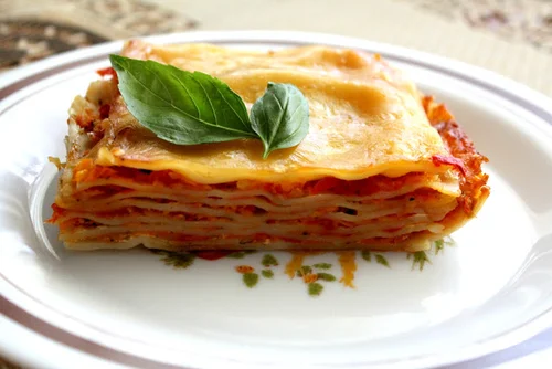Lasagne wegetariańskie z cukinią