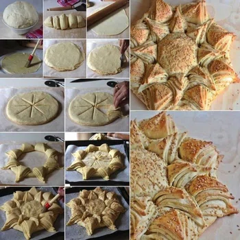Chleb w kształcie słanecznika