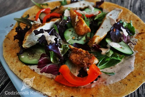 Szybkie wrapy gyros z kurczakiem