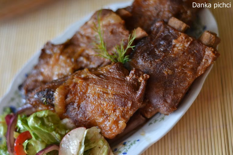 Żeberka w sosie barbecue
