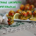 Wielkanocne warzywne galaretki - mini galat warzywny w kształcie jajek.